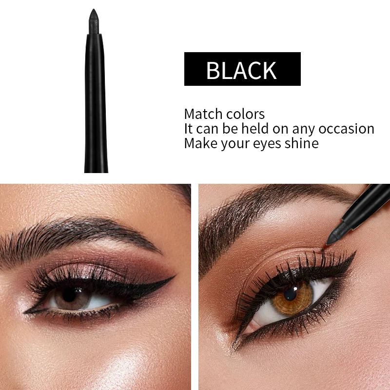 Strong Black Long-lasting Waterproof Eyeliner - Smooth, quick-drying, easy-to-color glue Eyeliner image 3