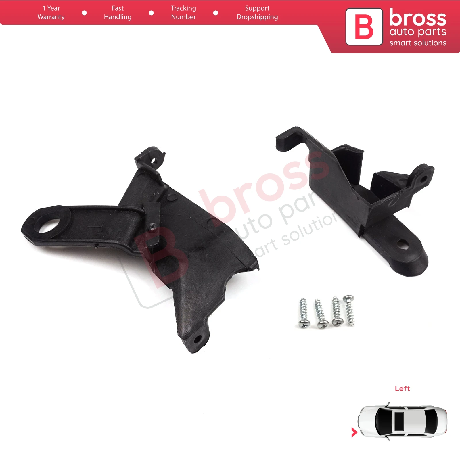 

BHL24 Headlight Holder Mount Repair Bracket Tab Set Left Side for Toyota Corolla MK10 X E140 E150 Altis 2006-2010 8119512050