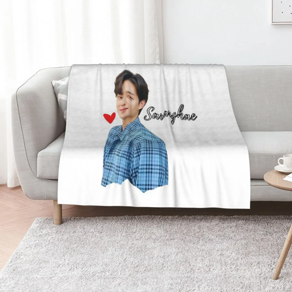 Song Kang Saranghae Love Alarm T-ShirtSong Kang - ?? - saranghae - Love Alarm Throw Blanket Thermal anime blankets ands Blankets