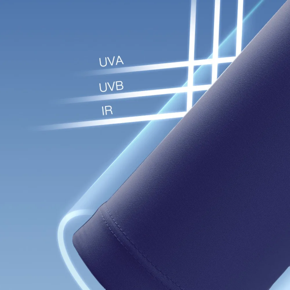 

Тонкие мужские рукава из ледяного шелка, защита от солнца, два пальца с открытыми летними длинными нарукавниками, дышащие, впитывающие пот