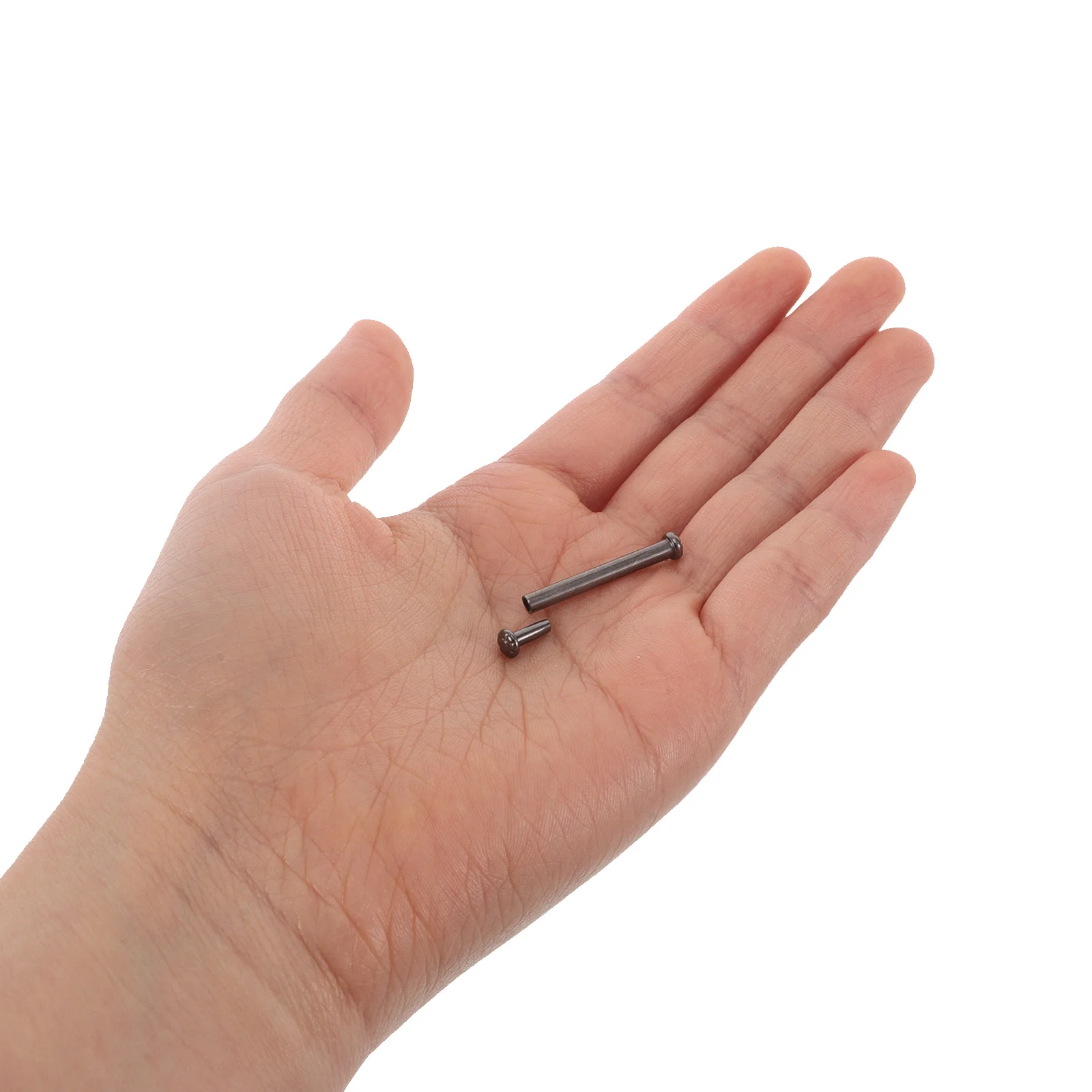 

4Sets Folding Hand Fan Axle Rivet Nails Solid Shaft Replacement DIY Repair Kit for Handheld Fans Wedding Souvenir Bamboo Paper