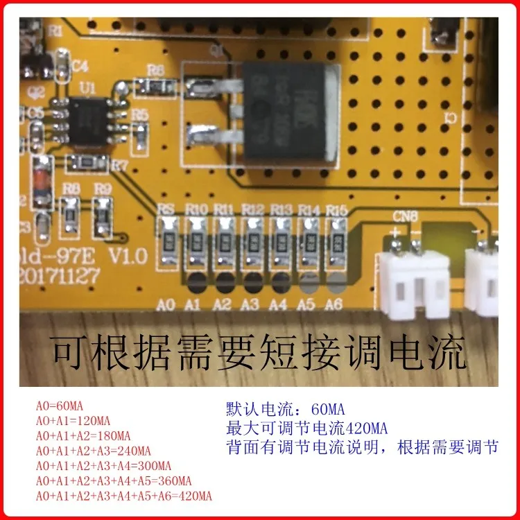 26-55 INCH LCD TV LED CONSTANT CURRENT PLATE PRESSING PLATE BACKLIGHT DRIVE PLATE GOLD-97E MAXIMUM VOLTAGE 180V