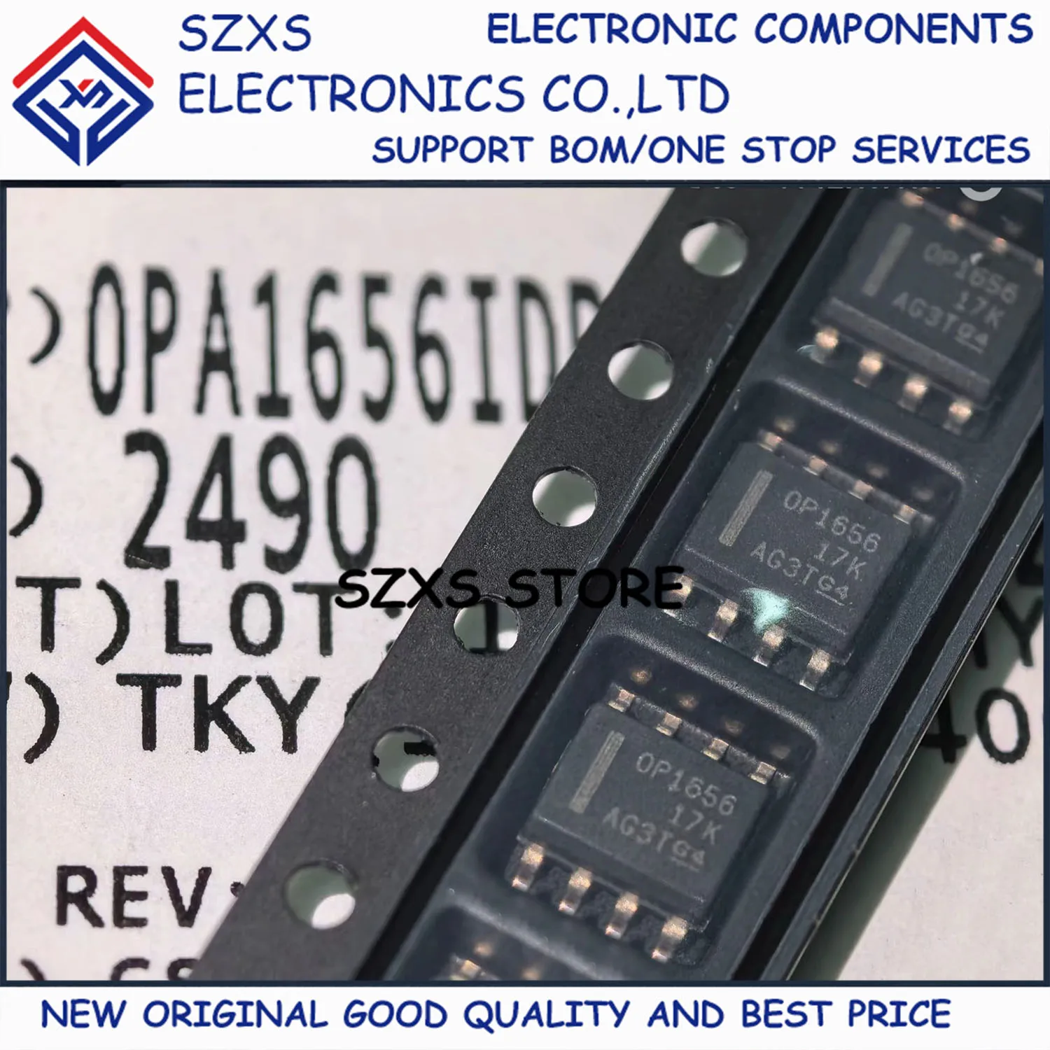New Original 10Pcs OPA1656IDR OPA1656ID OP1656 SOP-8 Professional Audio Operational Amplifier In Stock Good Quality