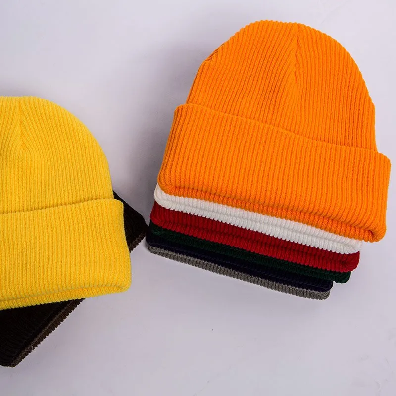 Fashion Cap Toque Stocking Hugger Watch Head Men Women solid-color Glossy Adult Knitted Pullovers Warm hip-hop Hat Ski B8M125