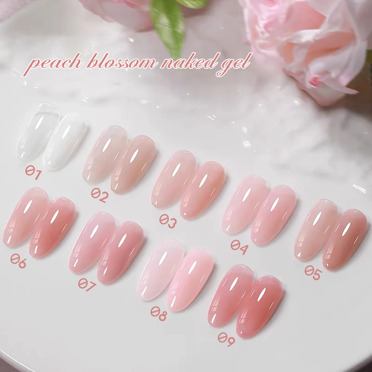 1pcs TC Ice Transparent Water Sensitive Naked Skin Series Gel Nail Polish 2026 Nude Pink Micro Construction Gel Nail Art