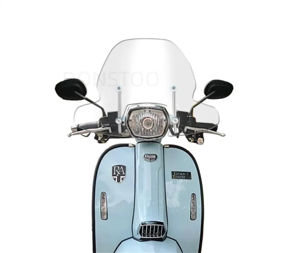 50CM For Royal Alloy GP150 RA150 GP125 Motorbike Windshield Air Deflector Scooter Accessories  Motorcycle Windscreen