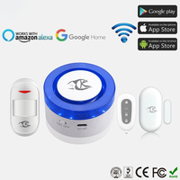 Graffiti Intelligent WiFi Sound and Light Horn Alarm Home Wireless Store Door and Window Anti-theft Host Security System