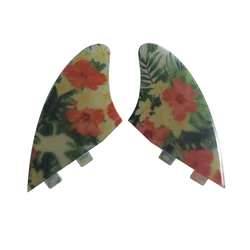 Fiberglass UPSURF FCS 1 KEEL FINS Flower Twin Fin Fish Model Keel Quillas Surfboard Fins For Fish/Funboard/Twin Fin Boards