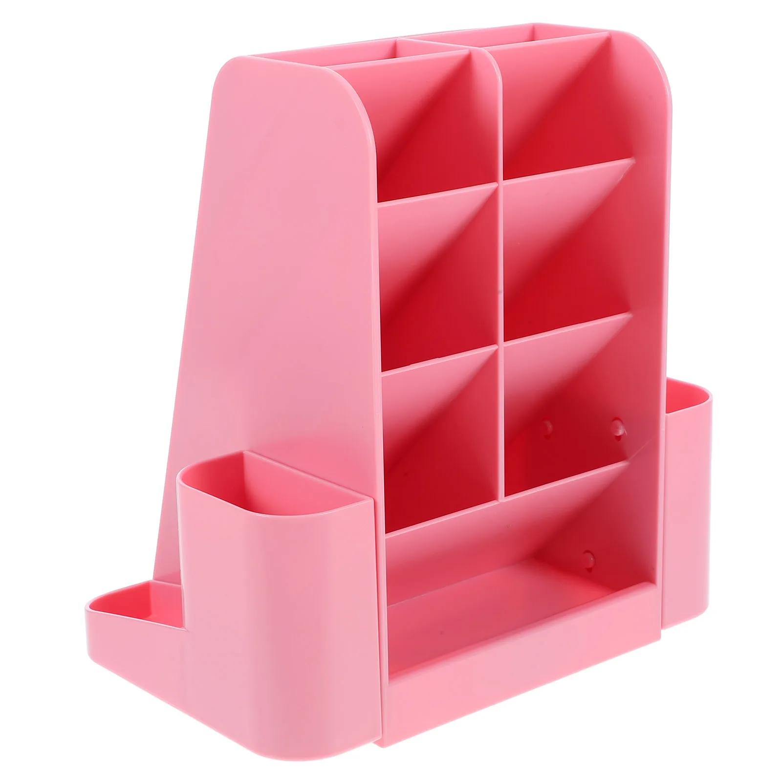 

Pen Holders Rotating Display Makeup Brush Desk Organizer Mesh for Desktop Pink Aesthetic Office