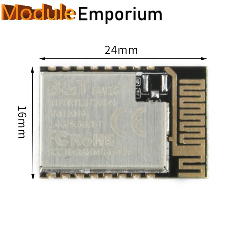 Dwuzakresowy niskoenergetyczna IIC SPI UART PWM 3.3V 2.4G 5G BLE 5.0 moduł bezprzewodowy WiFi RTL8720DN BW16