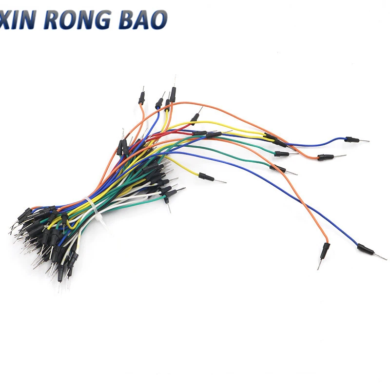 65pcs=1set Jump Wire Cable Male to Male Jumper Wire for Breadboard 65 jump wires  Solderless Flexible Breadboard Jumper wires Ca