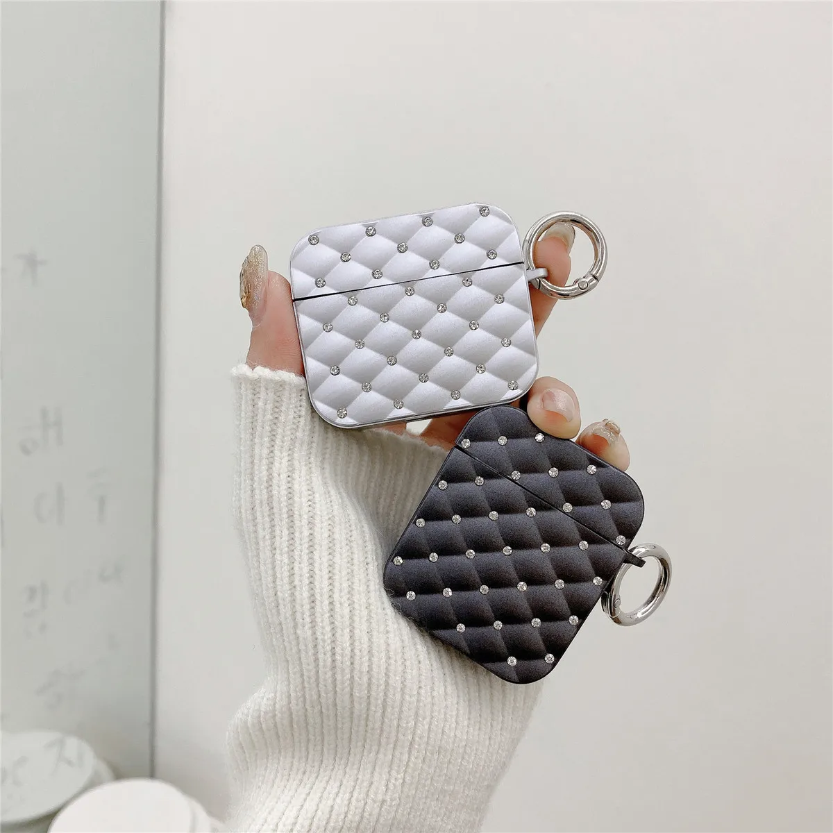 Novo luxo bling glitter tpu caso diamantes capa protetora para airpod pro 2