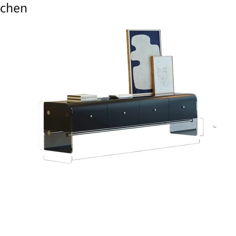 Light Luxury Acrylic Suspension TV Cabinet Simple Modern Living Room HomeL7