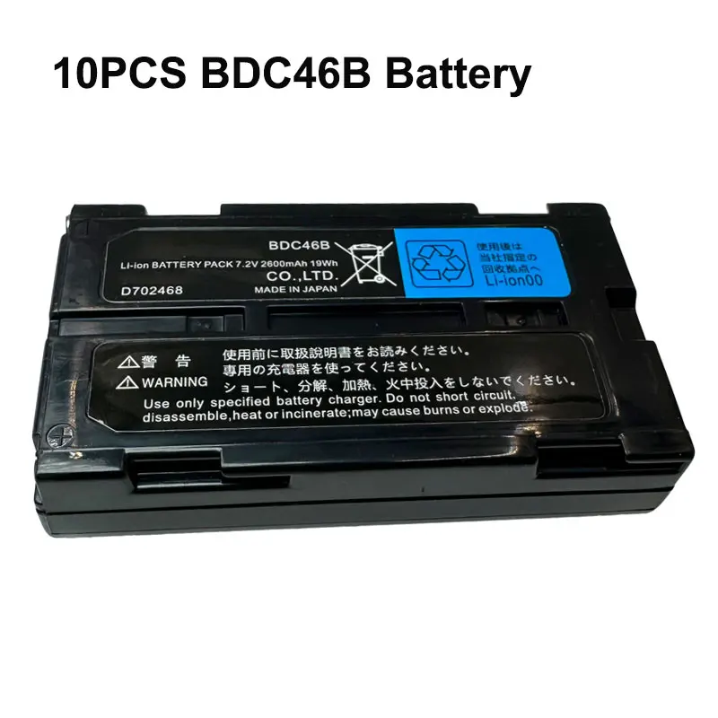 10PCS BDC46 BDC46B BDC-46B Battery For Sokk-ia Total Station SET230R SET300 SET330 SET530 SET63 SET/ NET 210/510/6100 2600mAh