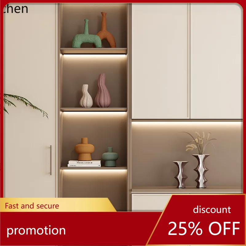 ZML Wine Cabinet Soft Decoration Modern Ceramic Ornament Open Grid TV Cabinet Decoration