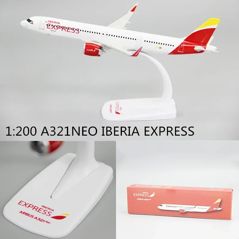 2025 nueva escala 1:200 A321NEO España IBERIA EXPRESS ABS modelo de avión de plástico juguetes avión montaje colección exhibición