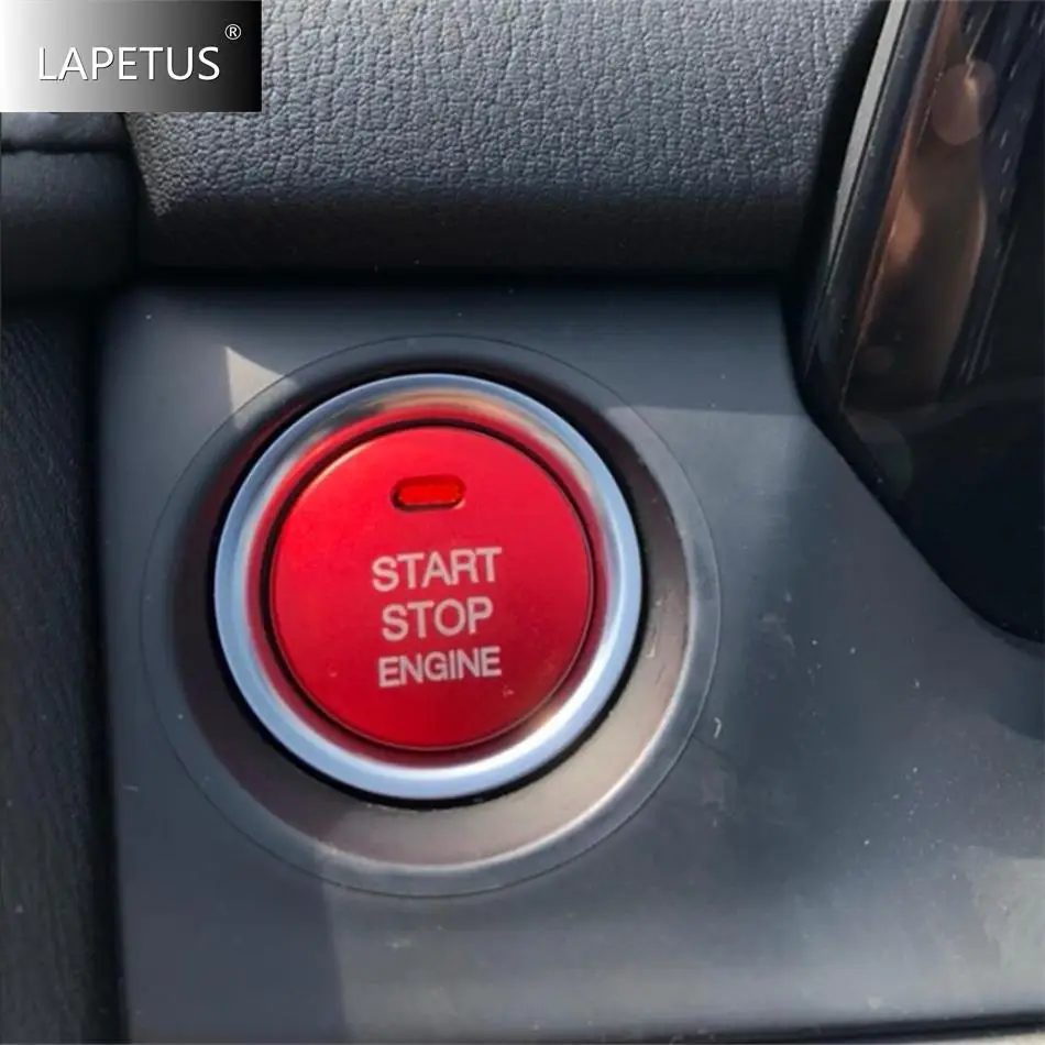 

Car Accessories Engine Start Stop Keyless Start System Button Ring Circle Cover Trim For Mazda 3 AXELA Sedan Hatchback 2017 2018