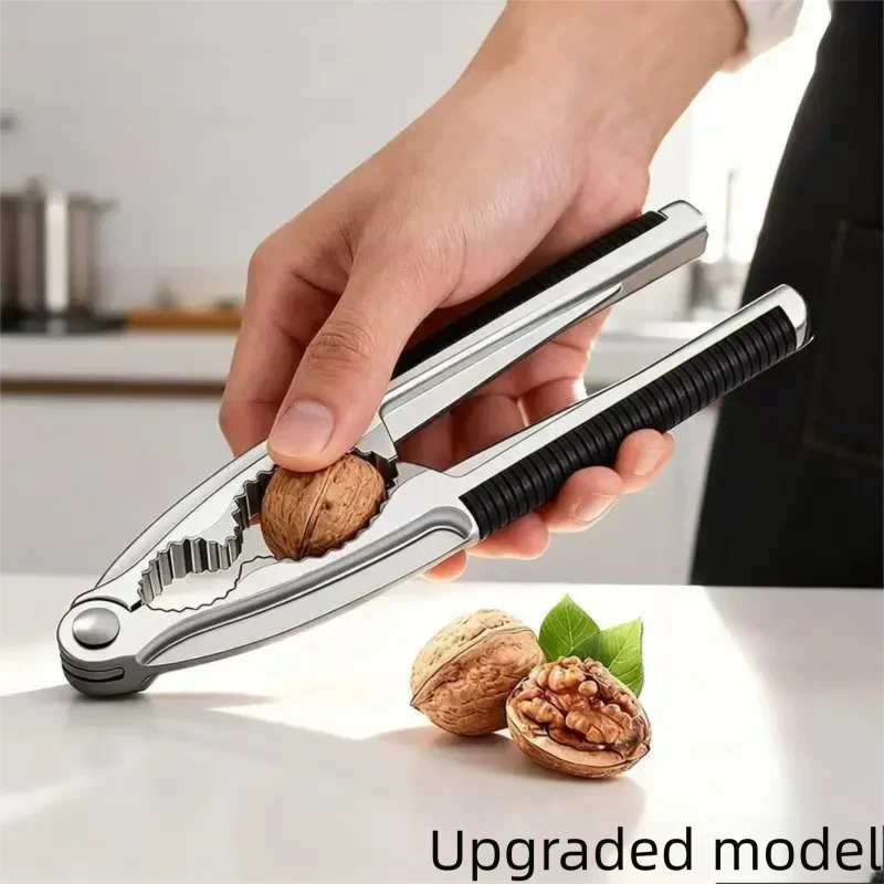 الفولاذ المقاوم للصدأ كسارة البندق الصنوبر البقان البندق كماشة سريعة الجوز المفرقع الجوز المفرقع المقشر فتاحة أداة المنزلية