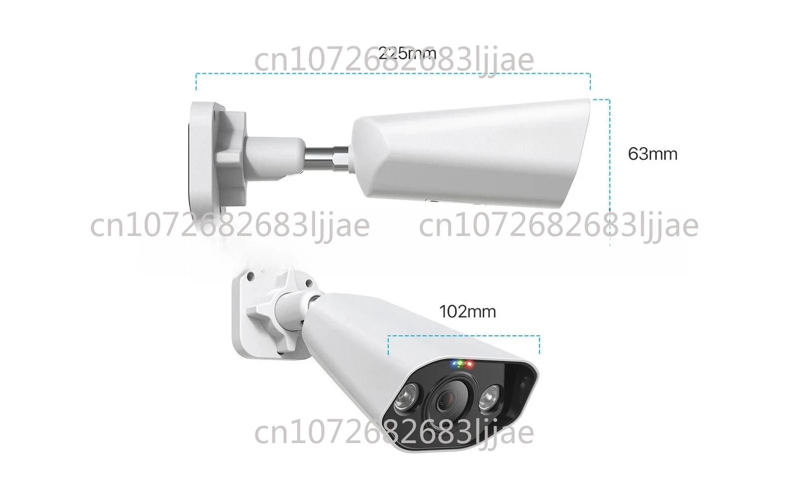 FOR ZOSI 4K PoE Add-on Cam era,Person Vehicle Detection,Two Way Audio,Color Night Vision,Light&Sound Alerts,8MP Weatherproof
