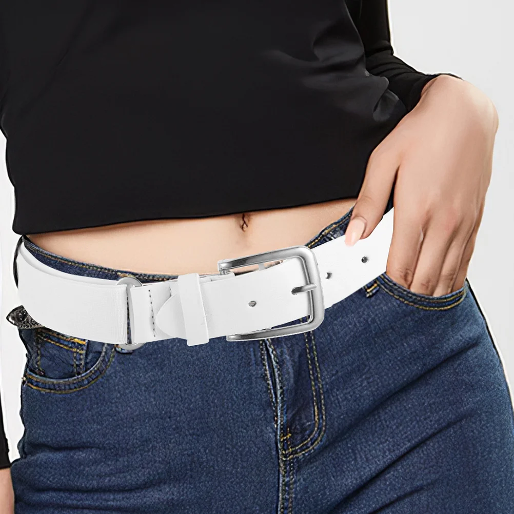 

2Pcs Adjustable Softball Belt Elastic PU Baseball Belt for Men Youth Outdoor Sports Football Girdle for Men