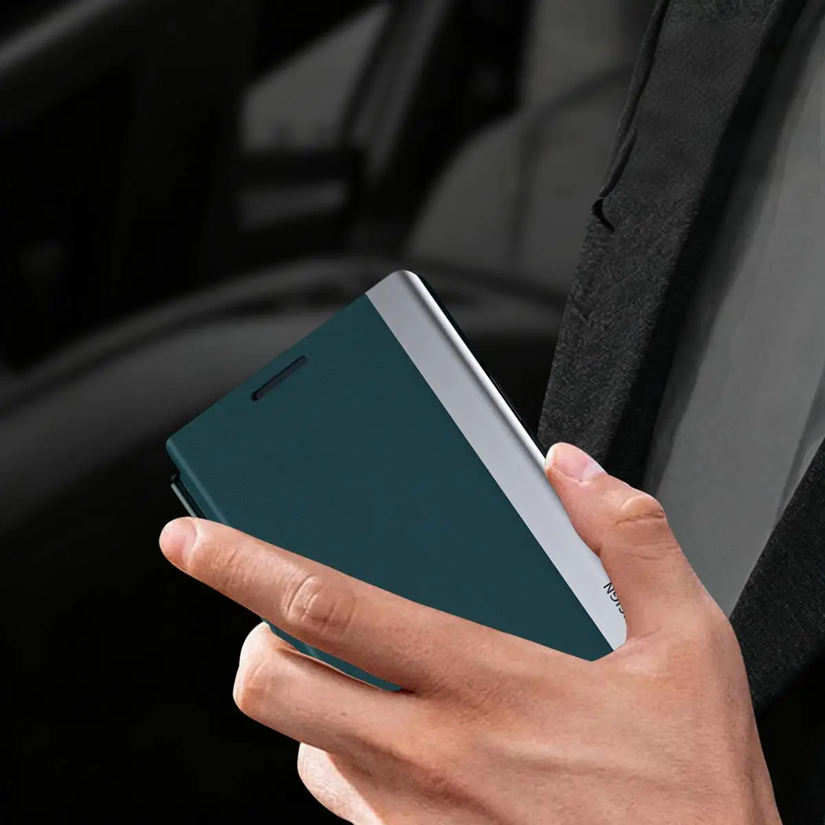 Suitable for Samsung Fold8 PC material flip phone case with stylus, foldable stand, built-in pen slot, full protection