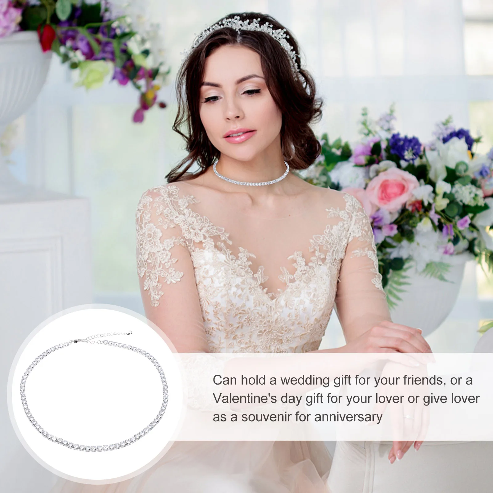 

Men's Necklaces Zircon Clavicle Clect Choker Collar for Women Jewelry Chain White Chains Charm Women's