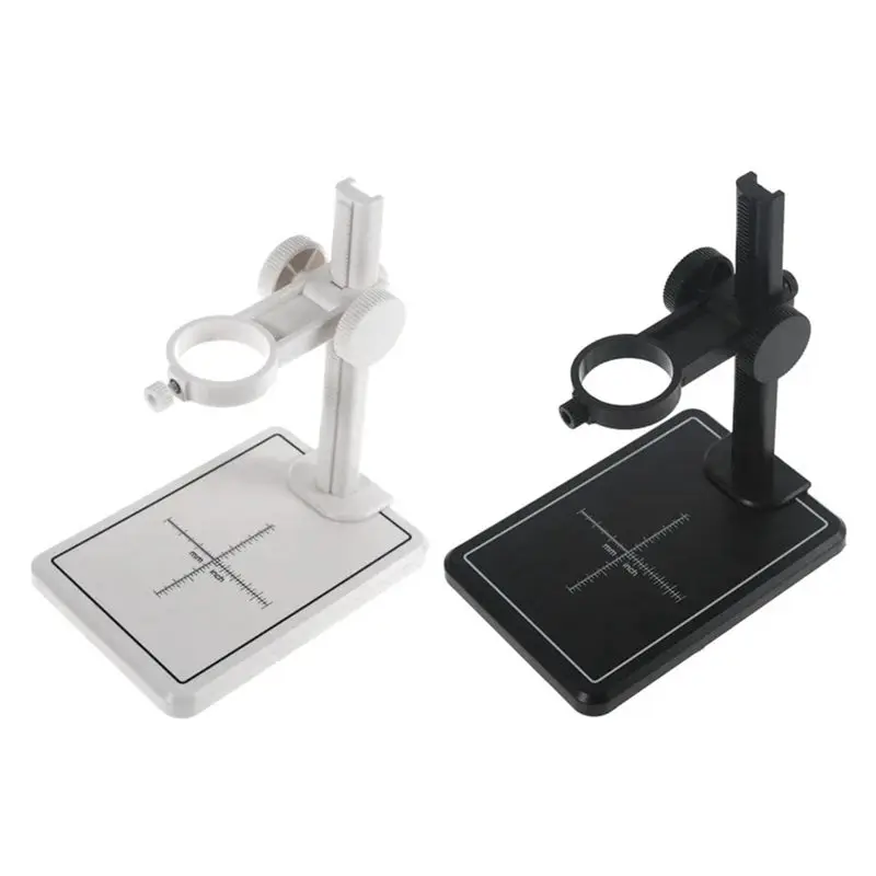 Microscope Stand With Scale Adjustable Stand Holder Bracket Large Base Microscope Endoscope Holder Stand-AT30