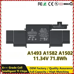 A1493 A1582 A1502 Laptop Battery 6330mAh 11.34V 71.8WH for Apple MacBook Pro 12 inch Retina A1493 Early 2015,Mid 2014, Late 2013