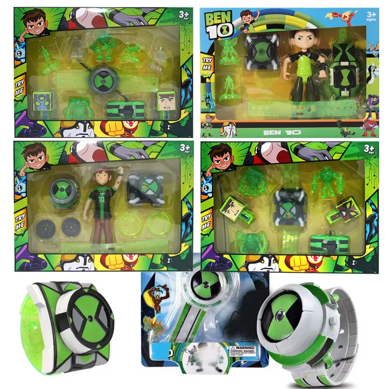 Original BEN10 Omnitrix Ben Tennyson Projection Watch Transformation Device Sound Light Action Figure Toy Collect Ornaments