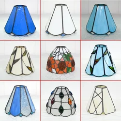 Tiffany Stained Glass Lampshade for E27 Holder Table Lamp Pendant Lights Ceiling Lighting Wall Sconce Fixtures Only Lampshade