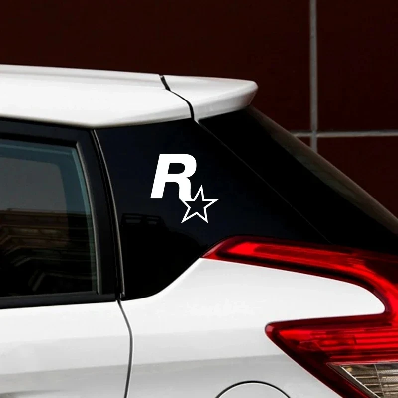 Interesting gta R star car sticker Anime cartoons vinyl, waterproof, decorative decals, doors, windows, side skirts,