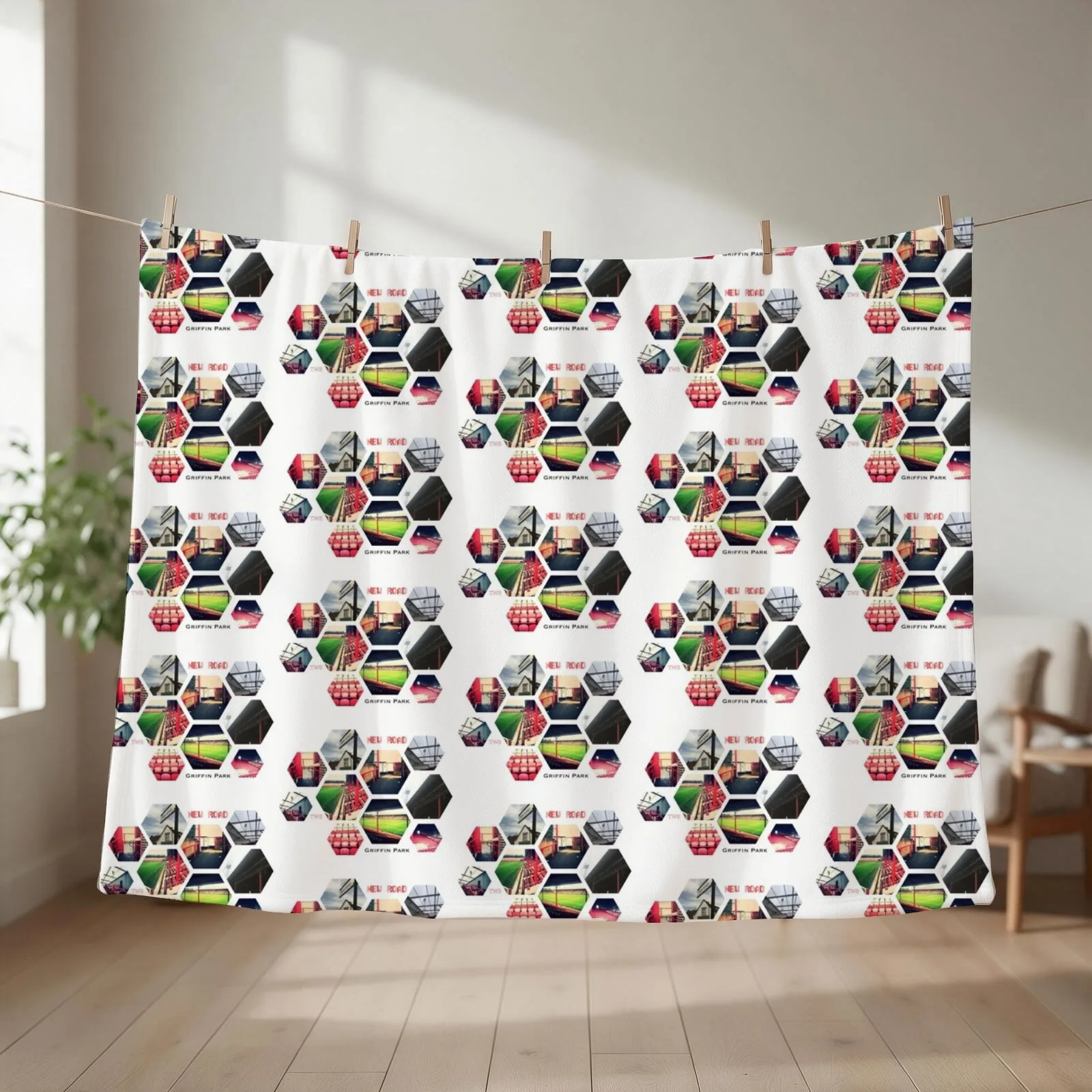 New Road, Griffin Park, TW8 Throw Blanket couch cozy soft plush fuzzy picnic outdoor blanket