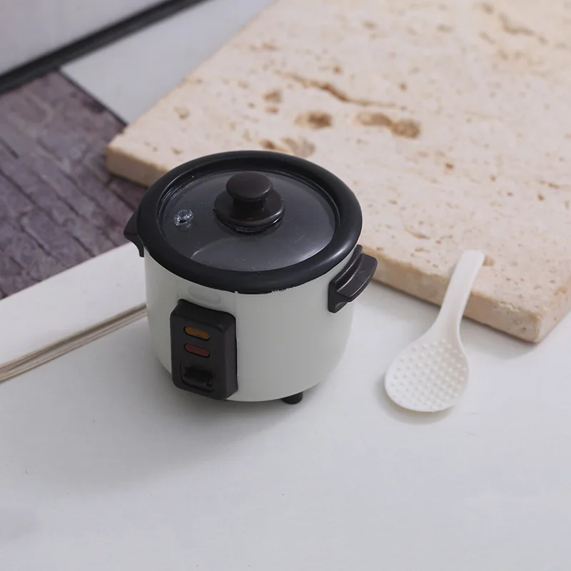 1:12 Dollhouse Realistic Rice Cooker, Coffee Machine, Juicer – Food Toy, Miniature Scene Model, And Decorative Pie