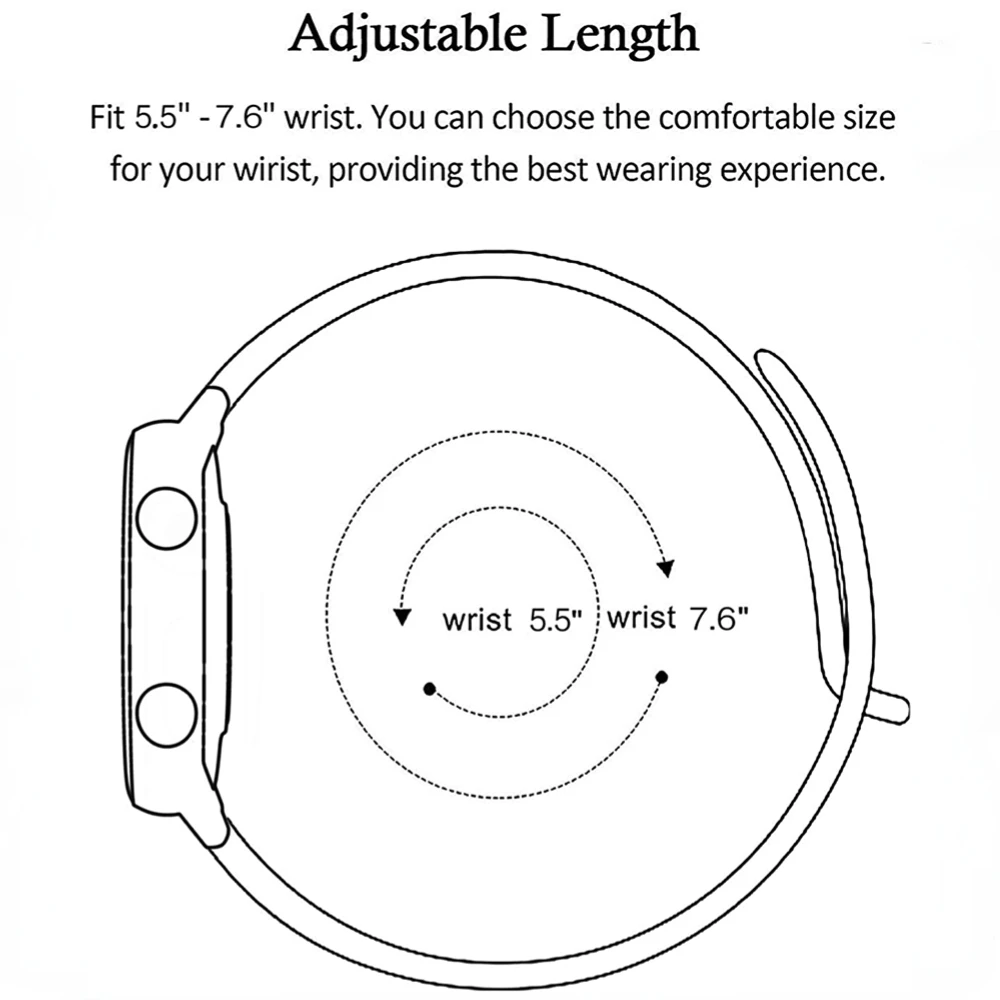 20mm 22mm pulseira de silicone para samsung galaxy watch 3/4/5/gear s3/active 2/huawei relógio GT-2-3 pro pulseira esportiva para amazfit gtr