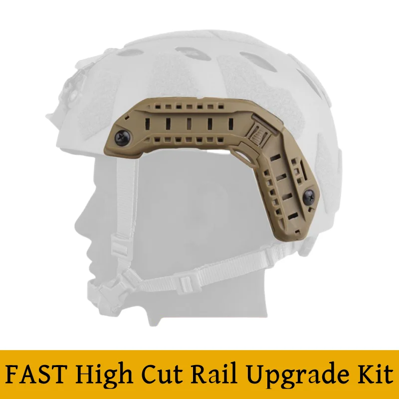 قضبان خوذة سريعة عالية القطع ، مجموعة ترقية لقضبان التخييم ، احتياطي ، قناع خارجي ، ثقب المشبك