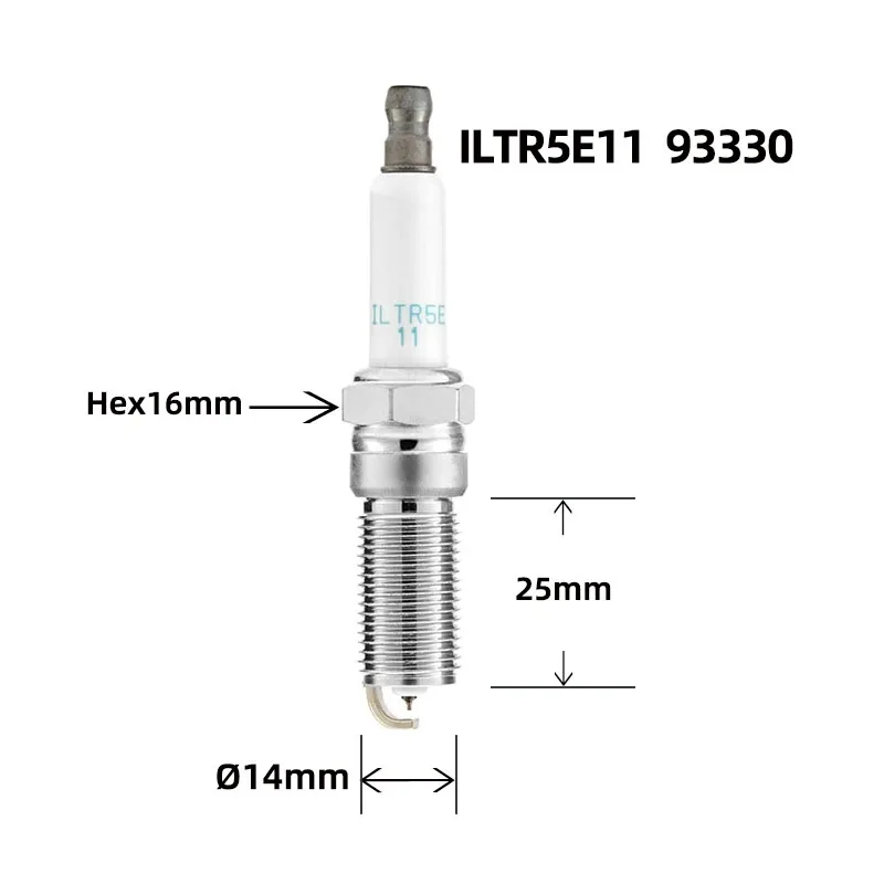 93330 ILTR5E11 Original NGK Spark Plug for Chevrolet Captiva Colorado Cobalt HHR Impala Malibu Trailblazer GMC Canyon Dnvoy