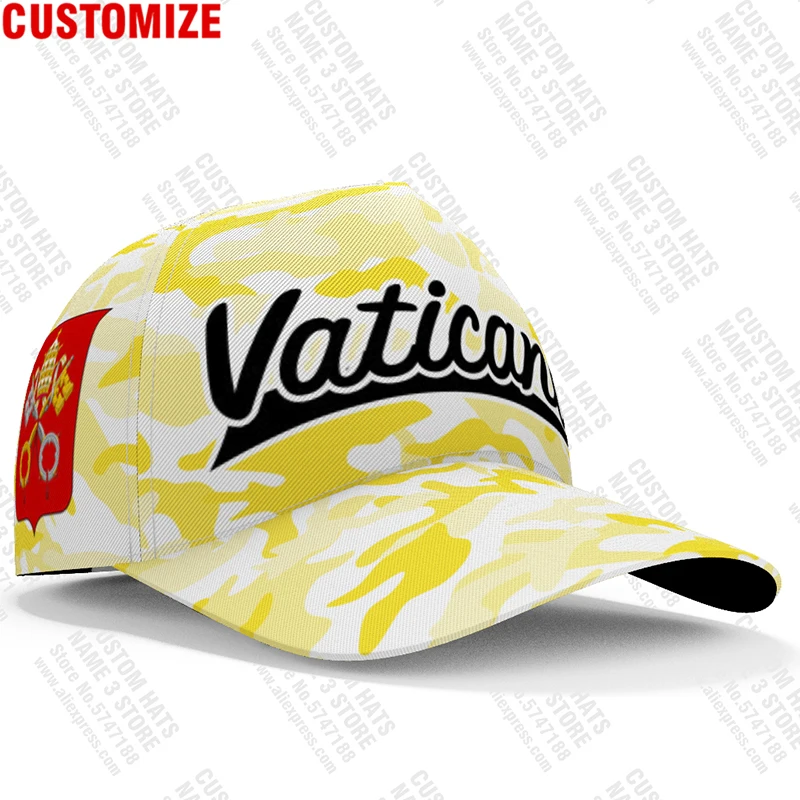 Vatican City State Baseball Cap Free 3d Custom Made Name Team Logo Va Hat Vat Country Travel Latin Nation Vaticano Flag Headgear