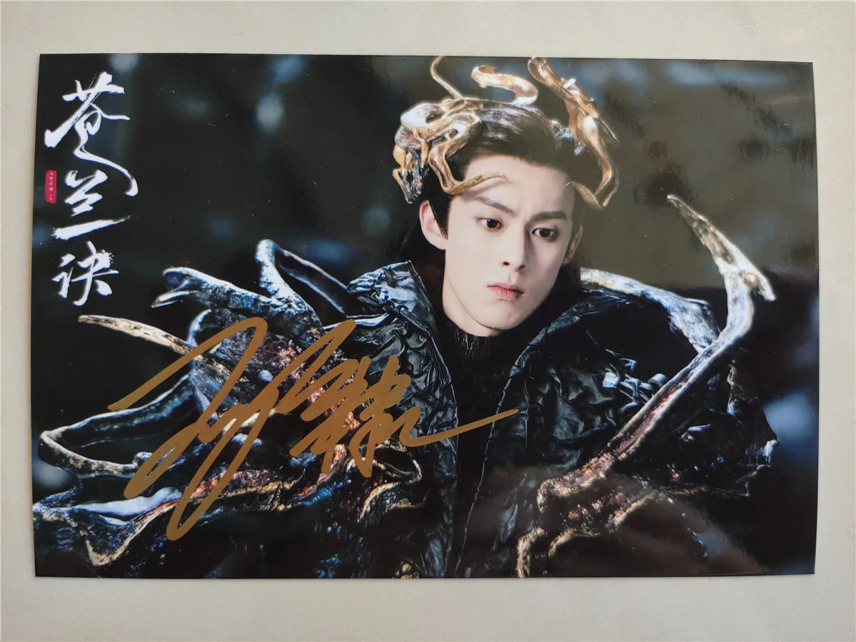 Signed Photo of Wang Hedi Dylan, DiDi Esther, Love Between Fairy and Devil, Meteor Garden, Hand Autogtaphed