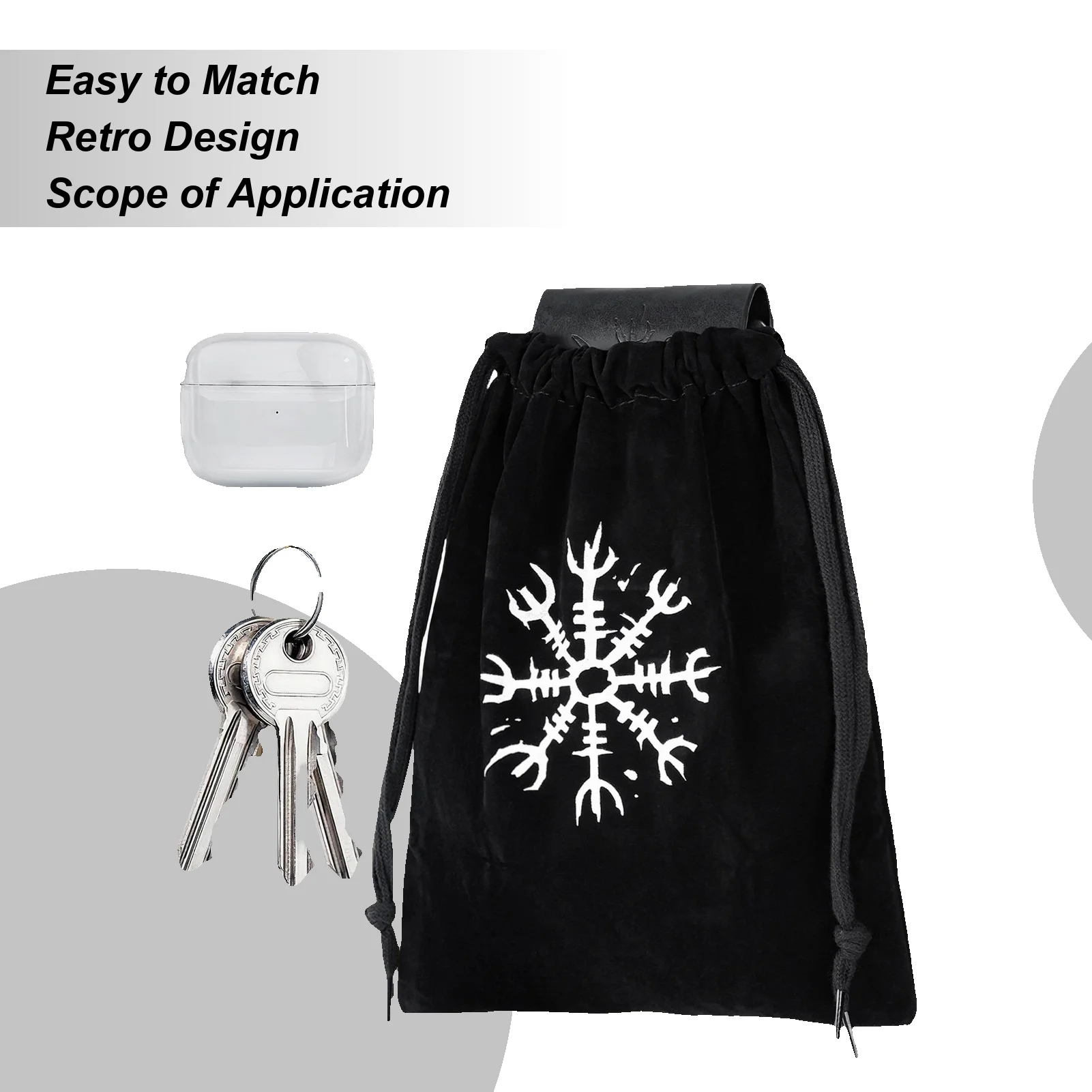 

Retro Medieval Fruit Bag Renaissance Belt Pouch Vintage Waist Purse Pressed Flower Foldable Waist Bag For Outdoor Hiking