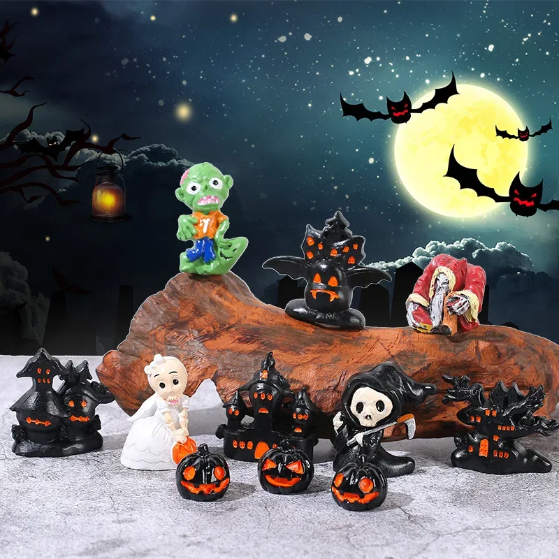 

Halloween Horror Funny Ornaments Skeleton Ghost House Decoration Home Garden Decors Halloween Atmosphere Decoration Accessories