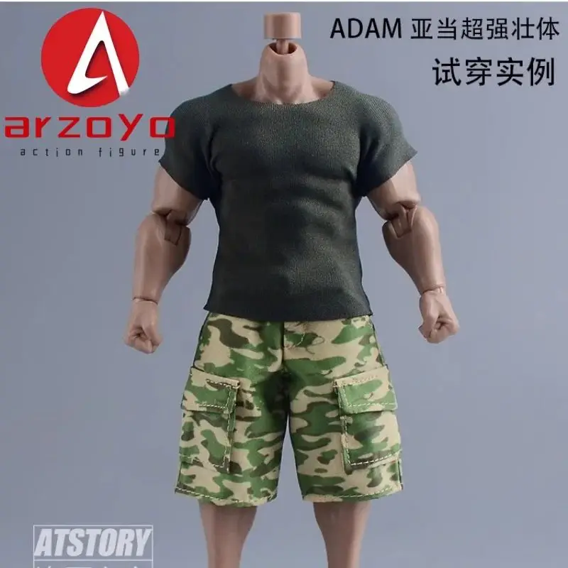 1/12 Scale Tight T-shirt Fitness Clothes Model for 6 '' Romankey USM003 AD01 NT-03 Super Strong Male Soldiers Action Figure