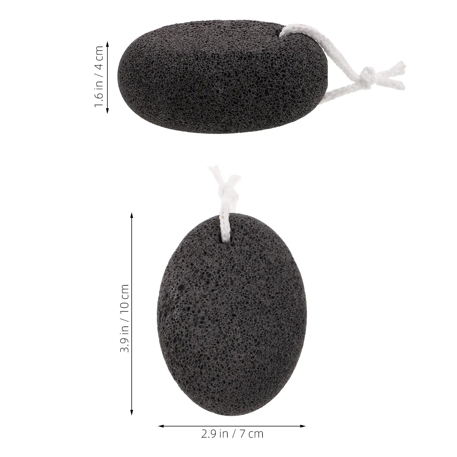 3Pcs Pumice Stone Feet Scrubber Natural Volcanic Rock Foot File for Dead Skin Removal Corn Reduction and Fatigue Relief