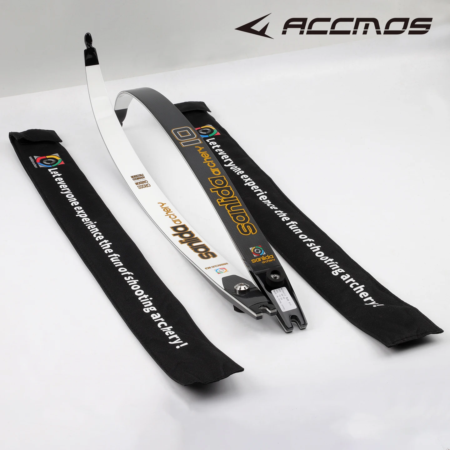 Arco Recurvo Sanlida X10 Miracle Bow para Competición, Palas ILF de Fibra de Carbono y Espuma de Grafito