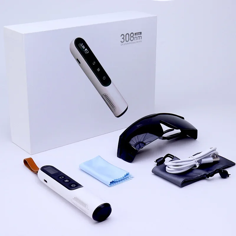 مصابيح الصدفية العلاجية بالضوء excimer 308 311nm لمصباح البهاق led 308nm uvb آلة العلاج بالضوء #6