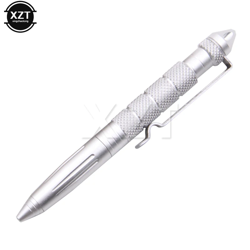 1Pcs High Quality Metal Colour Tactical Defense Pen School Student Office Ballpoint Pens