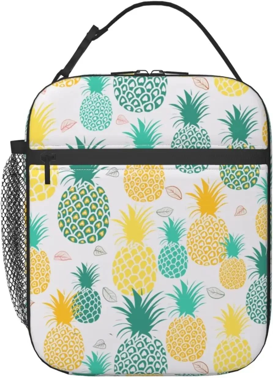 Zomer Ananas Lunch Tas Draagtas Lunch Tassen Voor Vrouwen Food Box Geïsoleerde Lunch Container Koeltas One Size Tassen