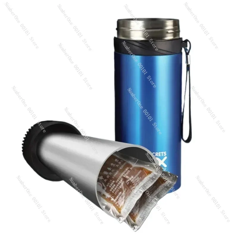 900mL Portable LCD Insulin Refrigerated Cup Cooler Mini Beverage Refrigerator USB 304 Stainless Steel Vacuum Insulated Cup