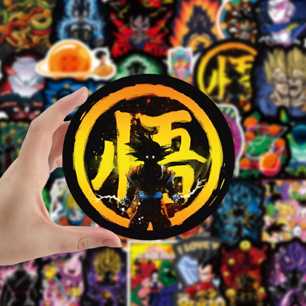 10/30/50PCS Cool Anime Dragon Ball Stickers DIY Travel Luggage Laptop Suitcase Guitar Graffiti Cartoon Sticker Decals Toy Gift