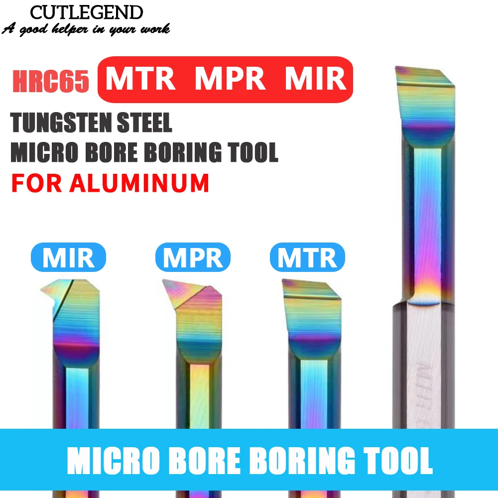 Carbide Turning Boring Cutter For Alumum Small Bore Boring Tool Inner Hole Thread Contour Machining Hrc65 Mtr Mpr Mir 6