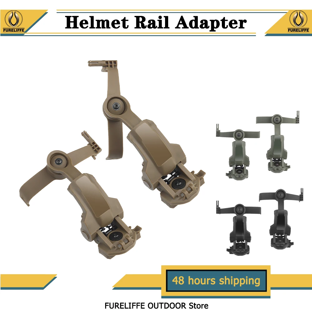 

Tactical Helmet ARC Rail Fit For COMTAC3 Headphones,Multi Angle Rotation OPS Core ARC & Team Wendy M-LOK Rails Headset Brackets